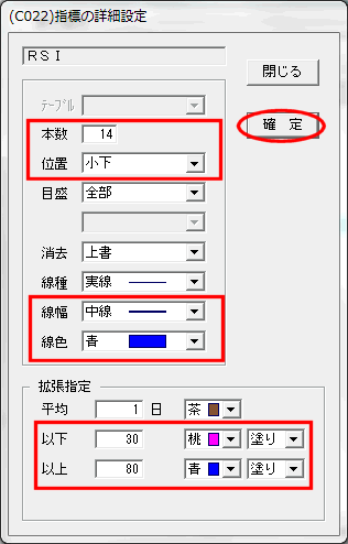 【確定】をクリック