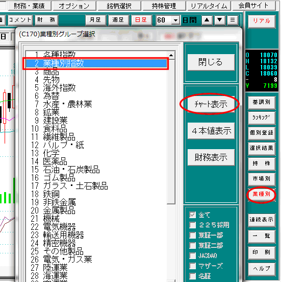 株価移動平均を編集