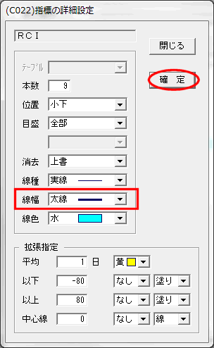 「太線」に変更