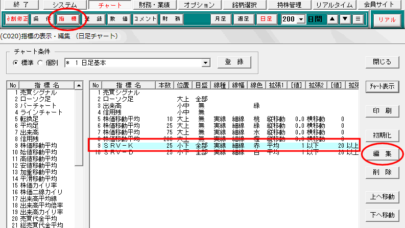 「9.SRV-K」を選択