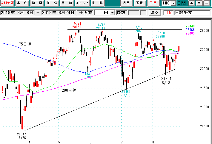 日経平均日足