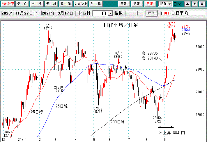 日経平均日足